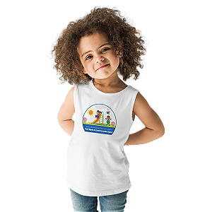 Camiseta Escolar Infantil 100% Algodão Regata - EMEI Profª Ângela de Castro F. Lopes