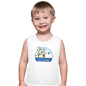 Camiseta Escolar Infantil 100% Algodão Regata - EMEI José Purcini