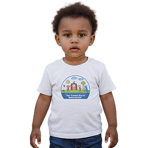 Camiseta Escolar Infantil 100% Poliéster Manga Curta - EMEI Profª Cremilda Alves de Oliveira Azevedo
