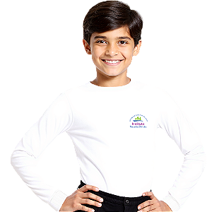 Camiseta Manga Longa Infantil 100% Poliéster Manga Curta - CEDIN Drª Zilda Arns Neumann