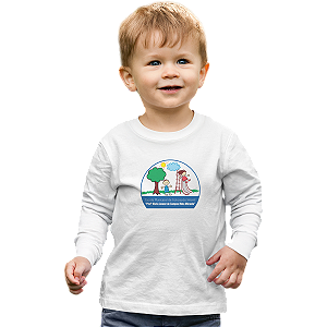 Camiseta Escolar Infantil 100% Poliéster Manga Longa - EMEI Profª Maria Leonor de Campos M. Miranda