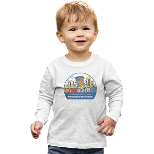 Camiseta Escolar Infantil 100% Poliéster Manga Longa - EMEI Prof. Domingos de Macedo Custódio