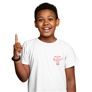 Camiseta Escolar Infantil 100% Algodão Manga Curta - EMEI Marilda A. Montemor