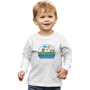 Camiseta Escolar Infantil 100% Poliéster Manga Longa - CEDIN Profª Maria de Fatima Silverio Neri
