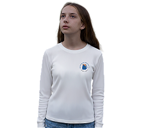 Camiseta Escolar Juvenil 100% Algodão Manga Longa - EMEFI Prof. Edewaldo Freitas Gaia Sant'ana