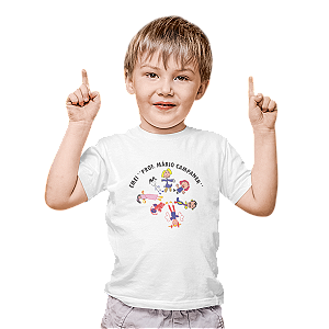 Camiseta Escolar Infantil 100% Algodão Manga Curta - EMEI Prof. Mário Campaner