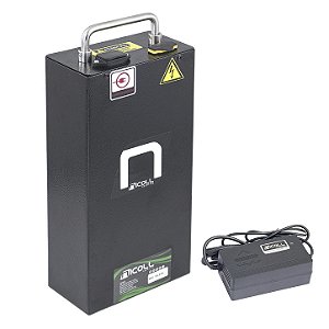 Bateria 48v 18,2Ah Pack Litio Para Bicicleta Eletrica Nicoll com Carregador