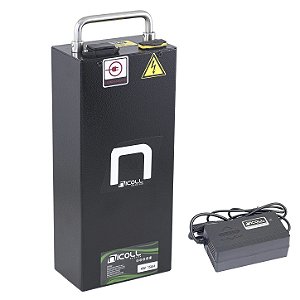 Bateria 48v 15,6Ah Pack Litio Para Bateria Nicoll Com Carregador