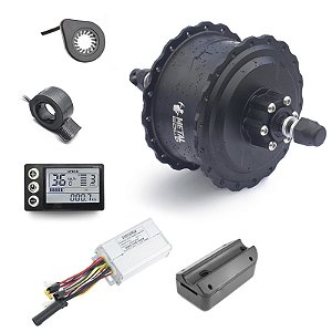 Kit Bike Eletrica 500w 48v Fat Bike 6 Peças Sem Bateria