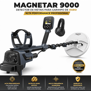 Magnetar 9000 Detector Ouro Alta Profundidade Profissional