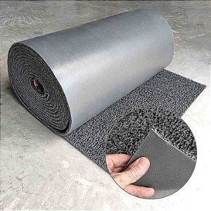 Carpete Capacho Com Fundo Siliconado Emborrachado Rolo 12x1m