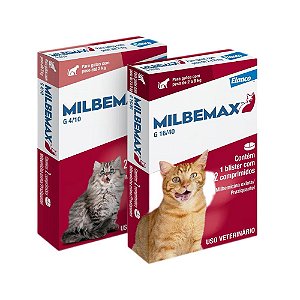 Milbemax Gatos Ate 2kg 4 / 10 2comprimidos
