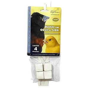 Bloco Osso de Siba Pass. Peq. 40g Pombo Branco