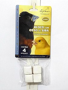 Bloco Osso de Siba Pass. Peq. 40g Pombo Branco