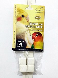 Bloco Osso de Siba Pass. Med. 40g Pombo Branco