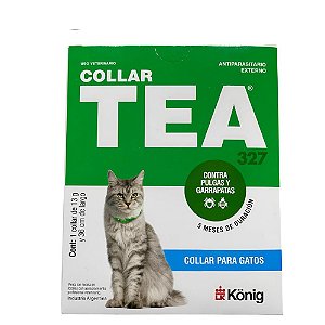 Coleira Tea Gato 33cm - Konig Antipulgas