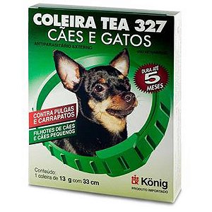 Coleira Tea Cao P 33cm - Konig Antipulgas