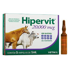 Hipervit 20.000 (5x5ml)  Vetnil Ruminantes