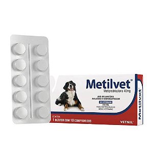 Metilvet 40mg 10cp Vetnil