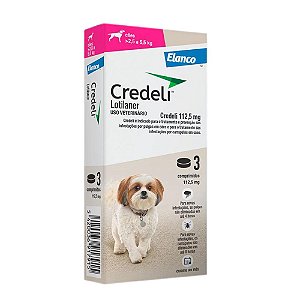 Credeli 112,5mg - 2,5 a 5,5kg - 03 Compr.