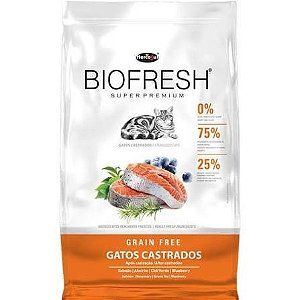 Racao Biofresh Gatos Castrados Salmao 7,5kg