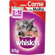 Sache Whiskas Filhote Carne 85 G