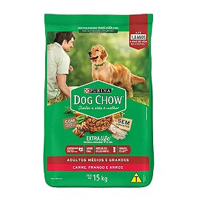 Racao Dog Chow Ad. R.P/m Carne, Frango e Arroz 15kg