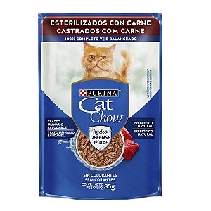 Sache Cat Chow Castrados Peixe ao Molho 85g