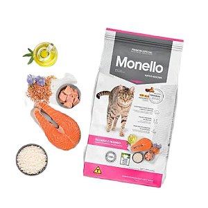 Racao Monello Cat Salmao e Frango 15kg