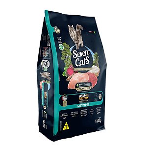 Racao Seven Cats Ad Salmao Carne Frango 10,1kg