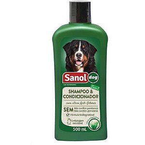 Sanol Dog Shampoo Condicionador Grande Porte 500 Ml
