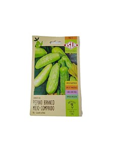 Semente Pepino Branco m Comp 5g