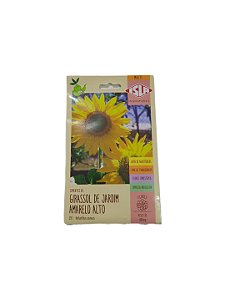 Semente Girassol de Jardim Amarelo Alto 0,8mg