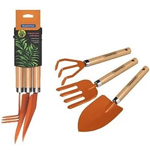 Conjunto Para Jardinagem 3 Pcs Tramontina