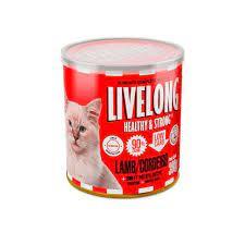 Pate Livelong Gatos Cordeiro 300g