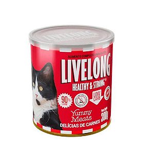 Pate Livelong Gatos Delicias Carnes 300g