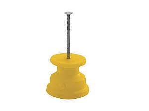 Roldana Isolador 36x36 C/50 (amarelo) Baspan
