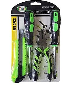 Kit de Ferramentas C/ 4pcs Id-9682k - Essencial