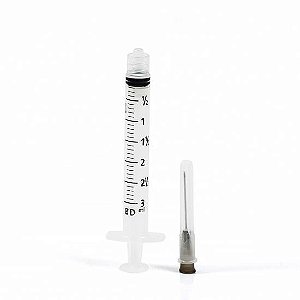 Seringa Descartavel 3 Ml C/rosca C/agulha 25x7
