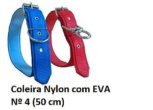 Coleira Nylon Com Eva N4 - Bicho Com Luxo