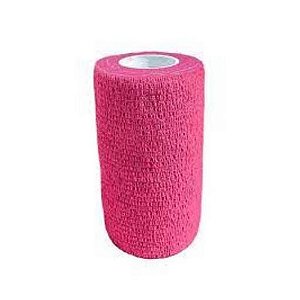 Bandagem Autoadesiva Flexivel Rosa - 4,5 m X 10 Cm (esticado) - Uso Veterinari