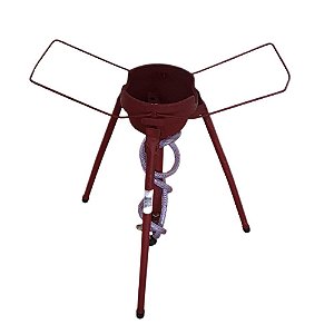 Aquecedor Gas 2 Bocas Peq Metalpec Vermelho