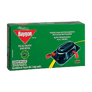 Baygon Iscas Mata Baratas 6un Unidade