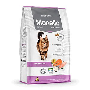 Racao Monello Cat Castrados Peru e Salmao 1kg