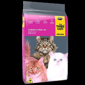 Racao Three Cats Original Senior 3kg