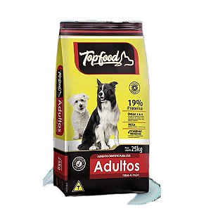 Racao Top Food Adultos 19% 25kg