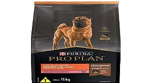 Racao Pro Plan Sensitive Skin Med e Gde 15kg