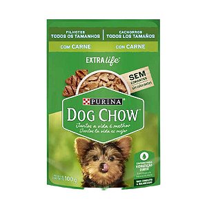 Sache Dog Chow Filhote Todas as Racas Carne 100g