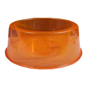 Comedouro Glitter Filhote 300ml Laranja