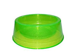 Comedouro Glitter Medio 1000ml Verde